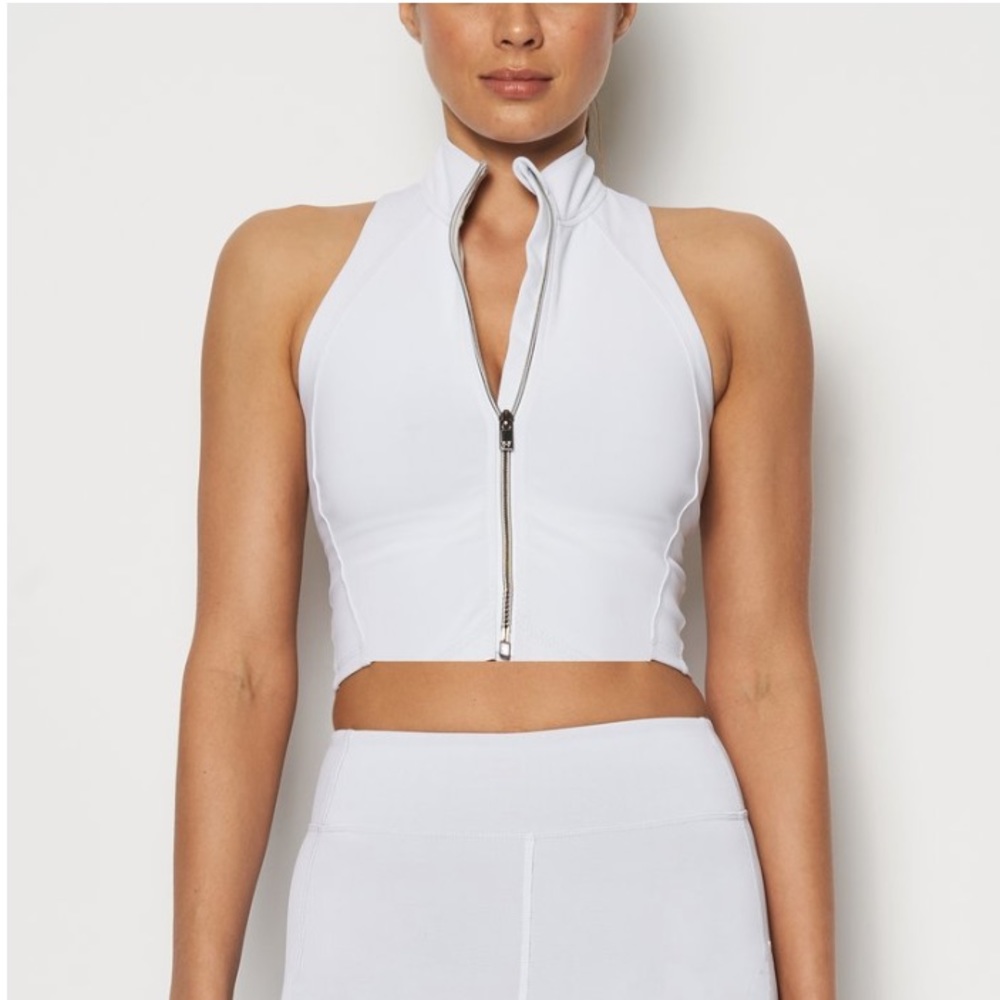 Heroine Sport Work Crop Top White
